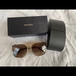 Prada sunglasses gold/brown gradient